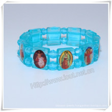 Wholesale Catholic Plastic Rosary Bracelet, Religious Rosary Bracelet (IO-CB162)